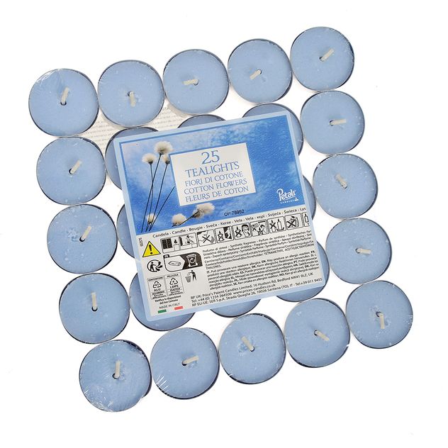 Set 25 lumanari parfumate cu Flori de bumbac