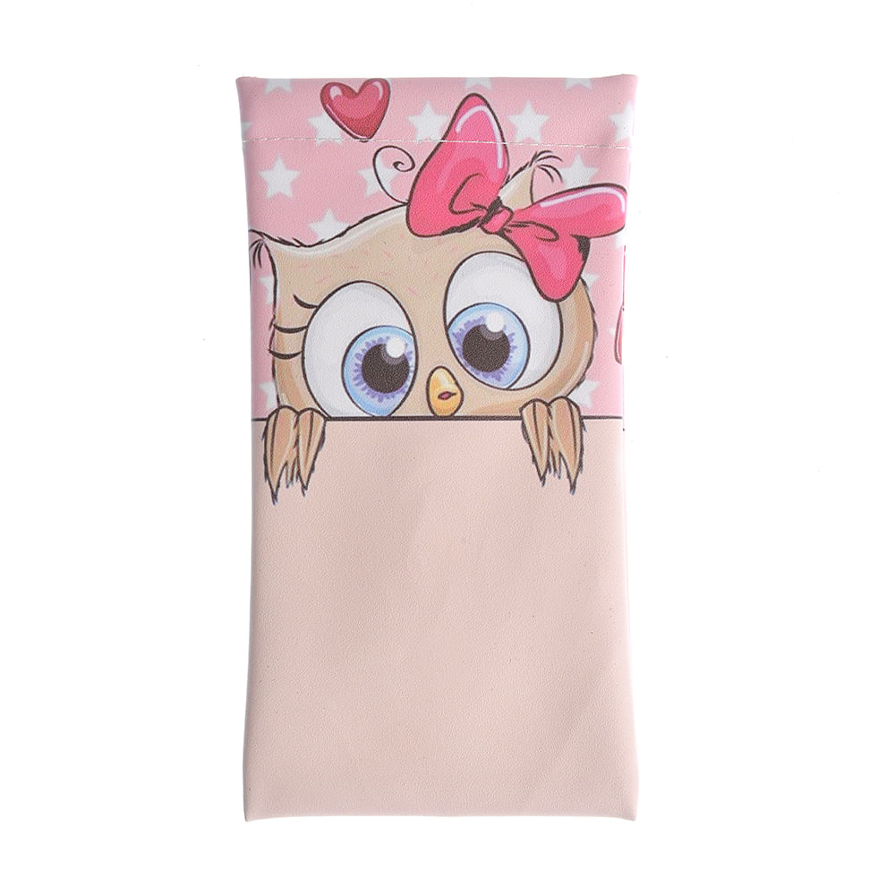 Etui roz cu bufnita si stelute - 3 | YEO