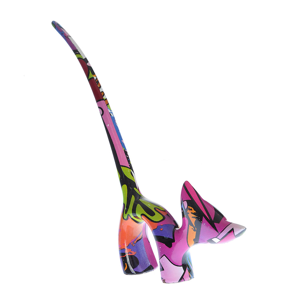 Statueta pisica multicolora 18 cm - 1 | YEO