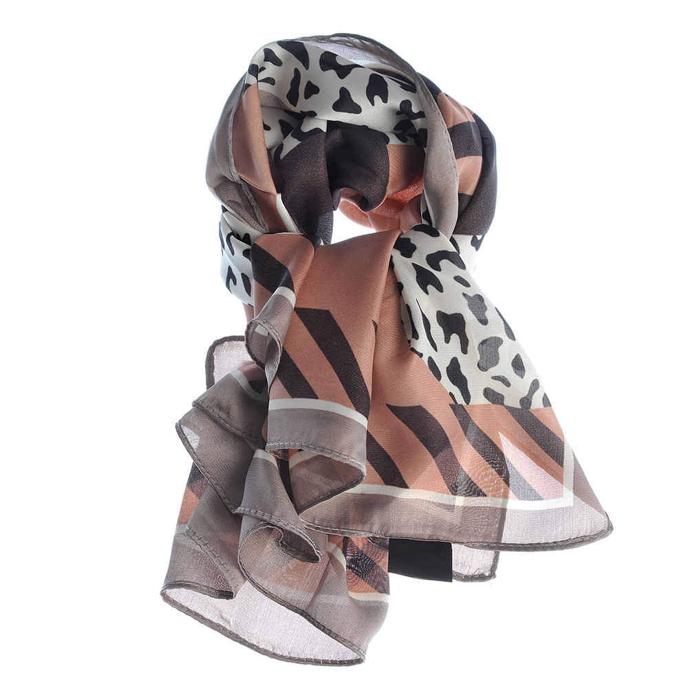 Esarfa cu model animal print 70x70 cm - 3 | YEO