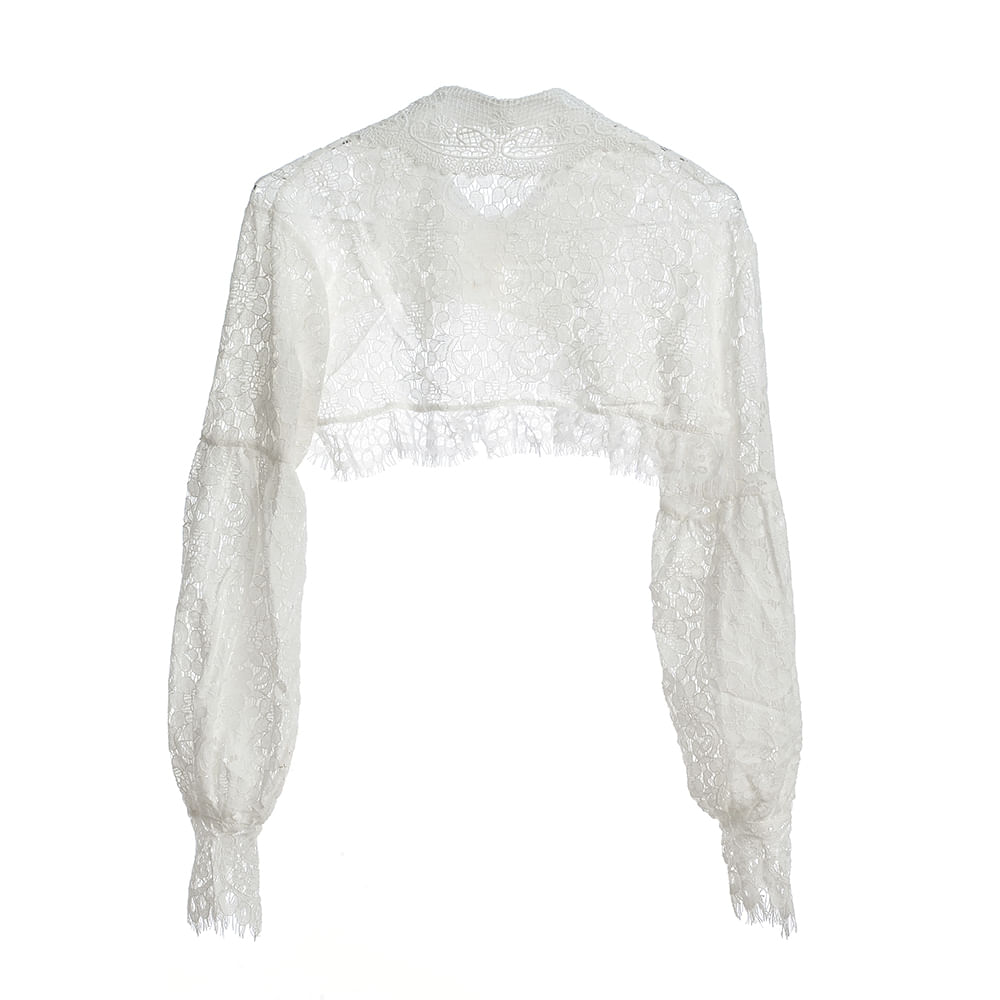 Bluza alba din dantela - 2 | YEO