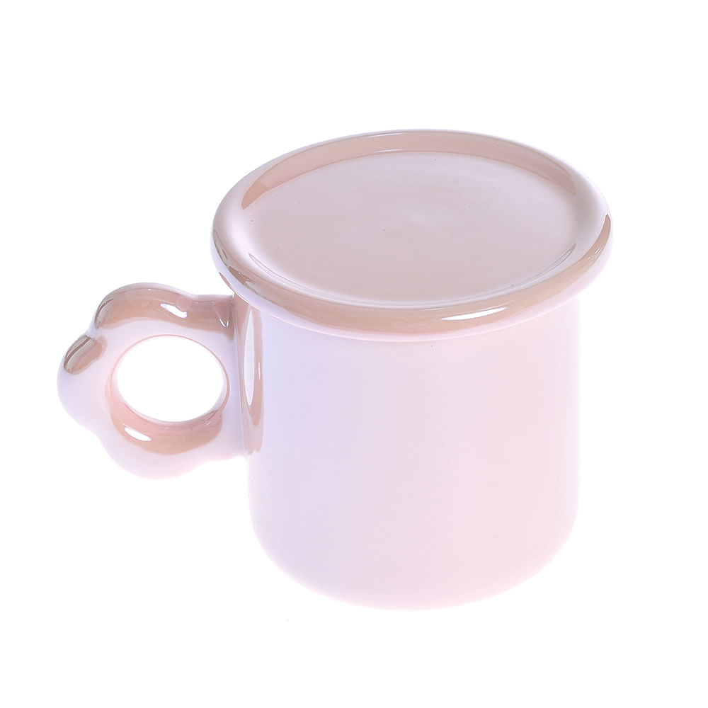 Cana roz din ceramica 360 ml - 1 | YEO