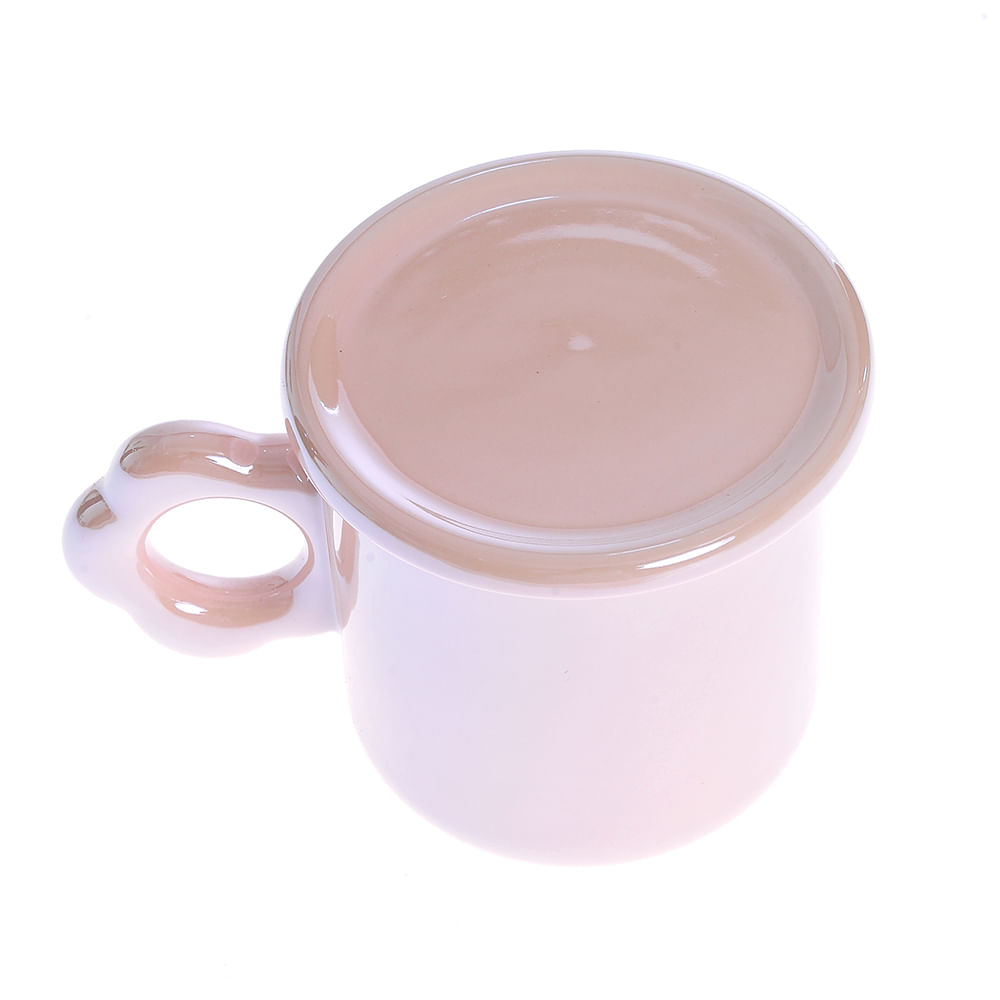 Cana roz din ceramica 360 ml - 2 | YEO