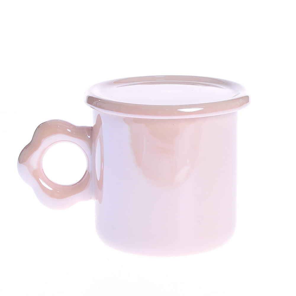 Cana roz din ceramica 360 ml - 4 | YEO