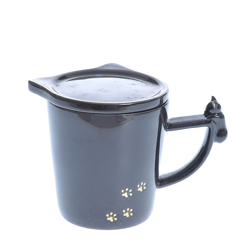 Cana neagra cu capac pisica - 2 | YEO