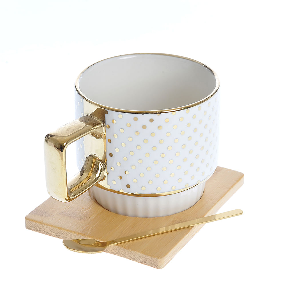 Cana din ceramica cu buline - 1 | YEO