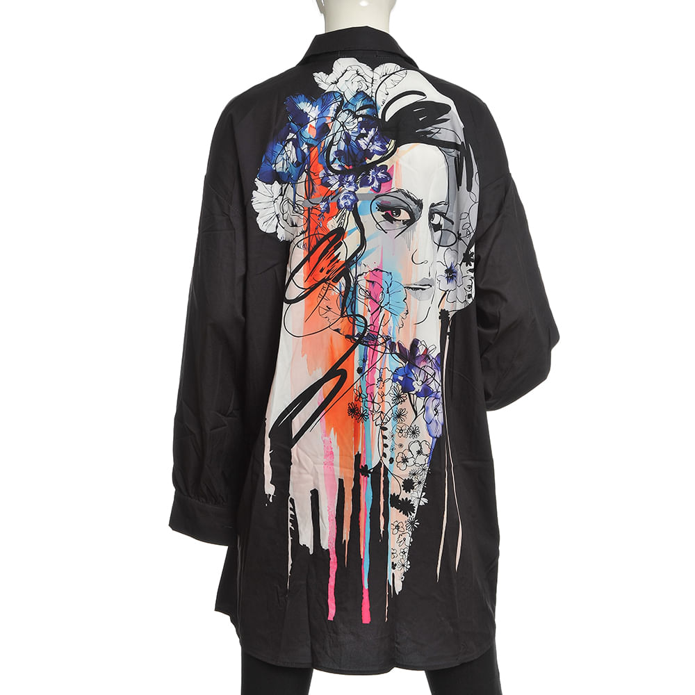 Camasa cu imprimeu multicolor - 2 | YEO