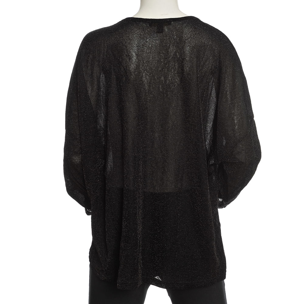 Bluza neagra cu sclipici - 2 | YEO