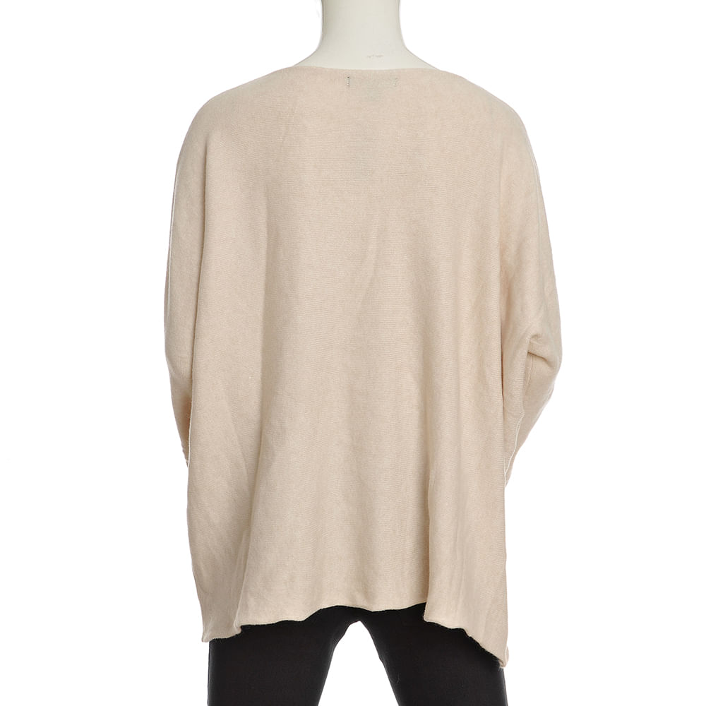 Bluza bej cu maneci lungi - 2 | YEO