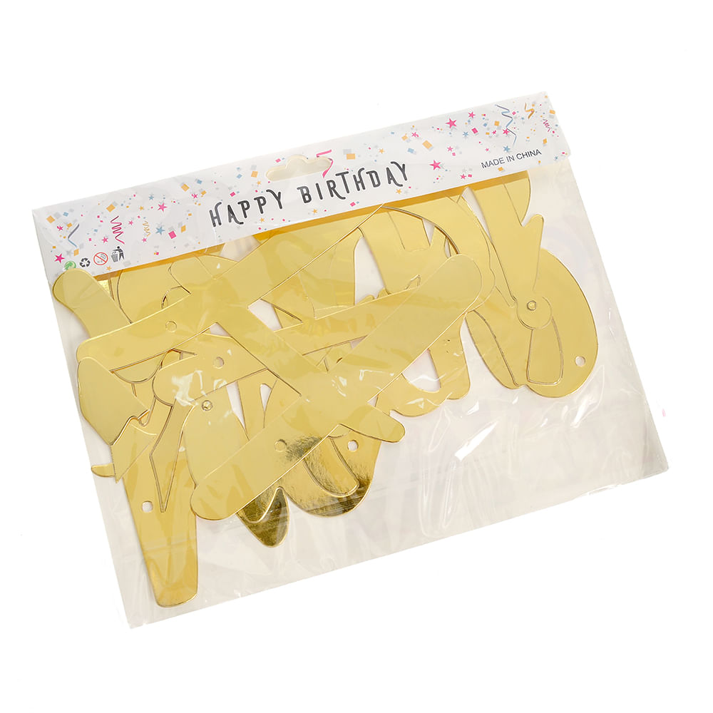 Set Happy Birthday auriu - 1 | YEO