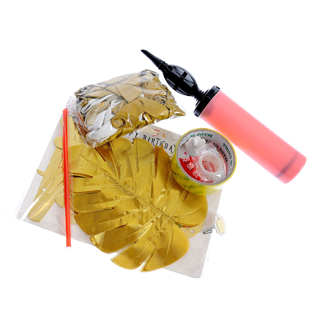 Set Happy Birthday auriu - 2 | YEO