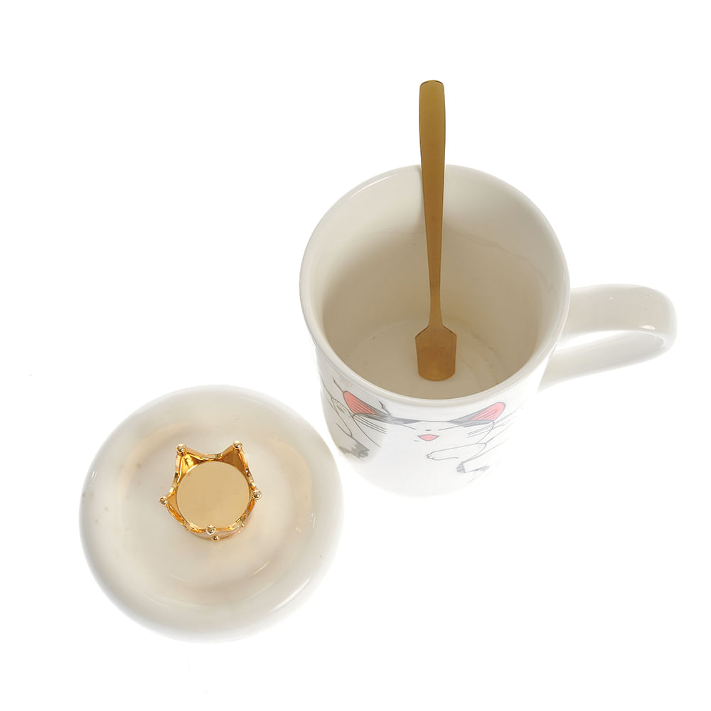 Cana din ceramica cu pisica 400 ml - 3 | YEO