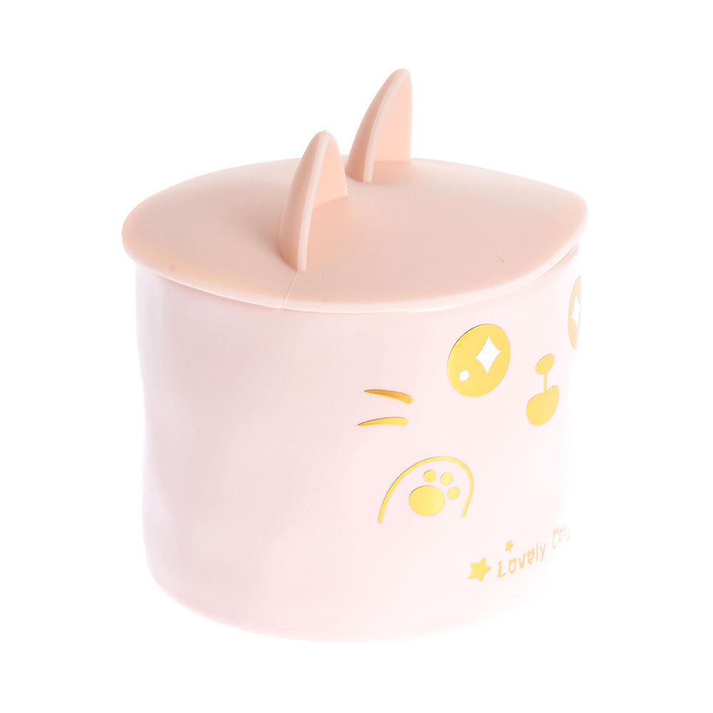Cana roz din ceramica cu pisica 400 ml - 2 | YEO
