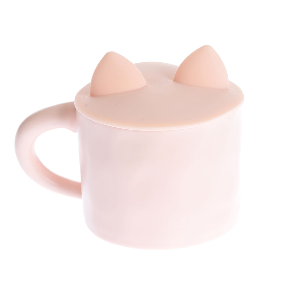 Cana roz din ceramica cu pisica 400 ml - 3 | YEO