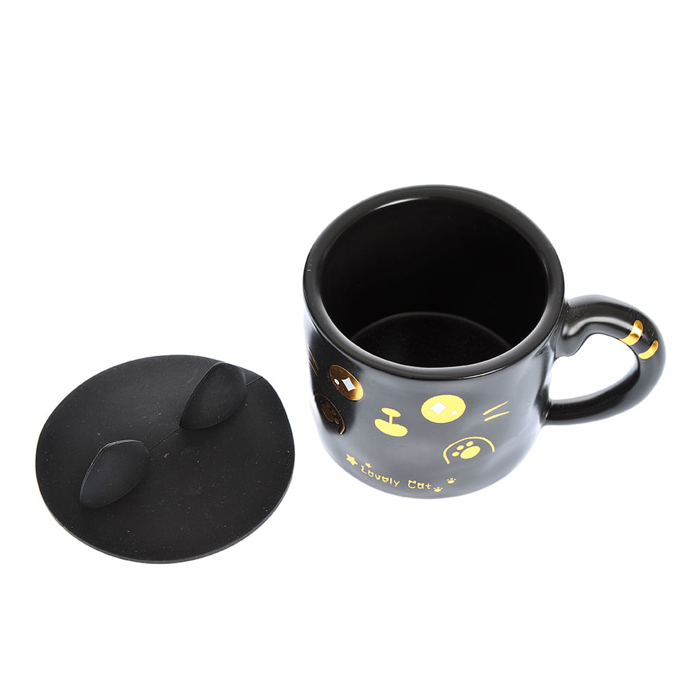 Cana neagra cu pisica 400 ml - 3 | YEO