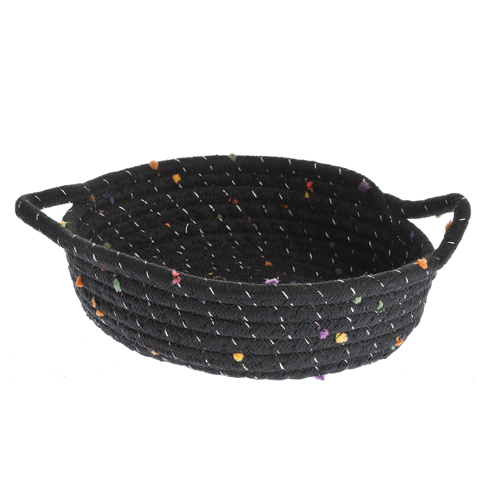 Cos negru de depozitare 18 cm