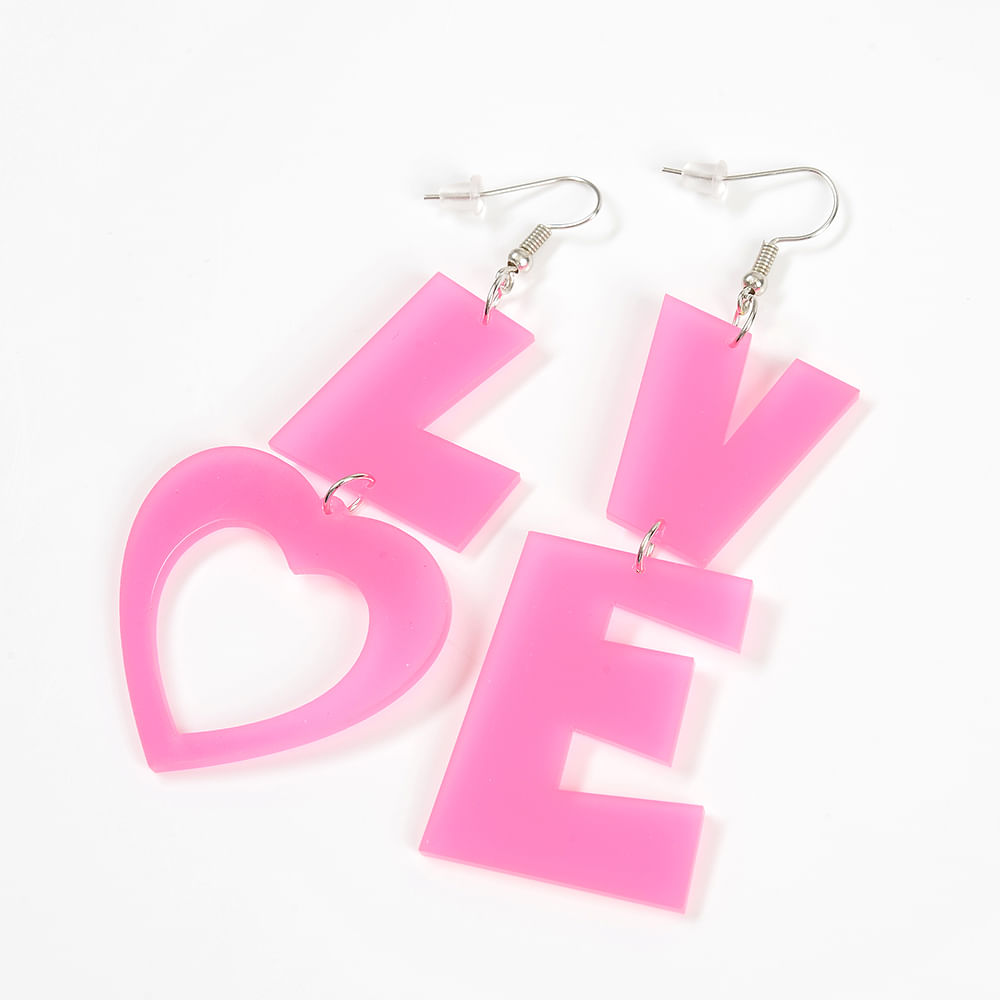 Cercei roz Love - 1 | YEO