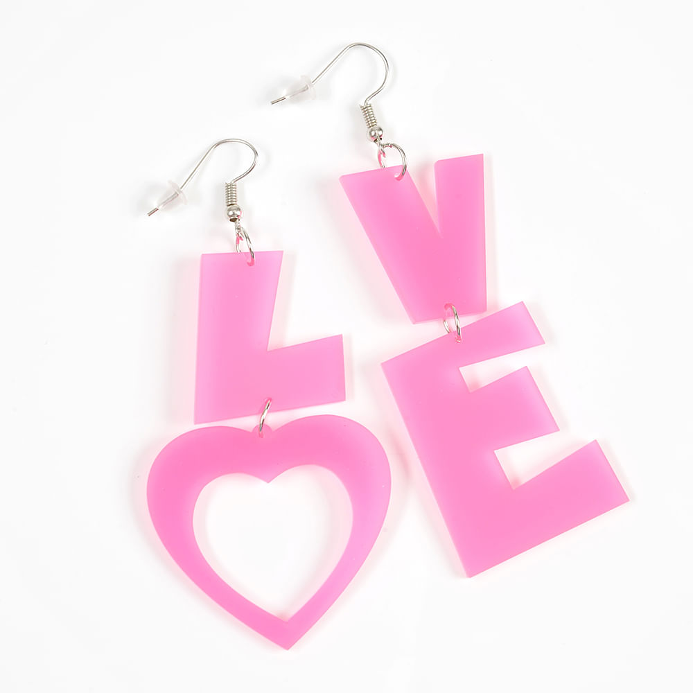 Cercei roz Love - 2 | YEO