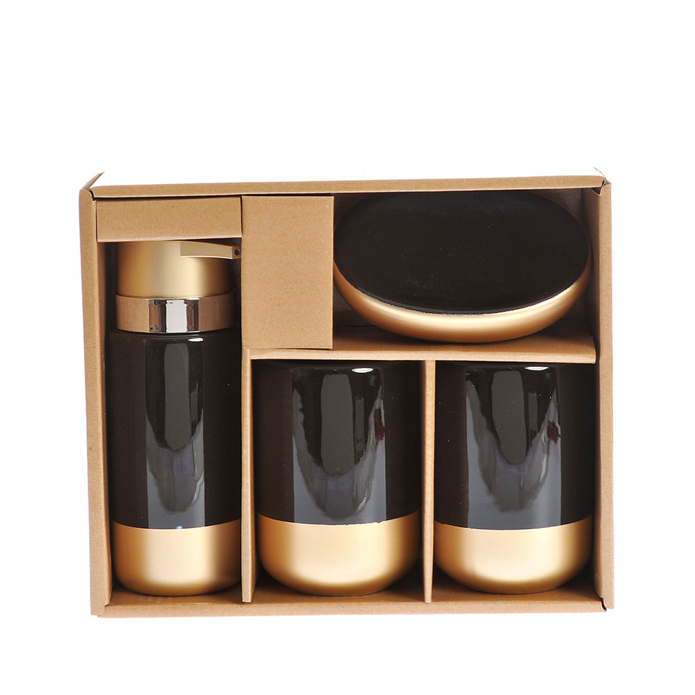 Set de baie negru - 3 | YEO