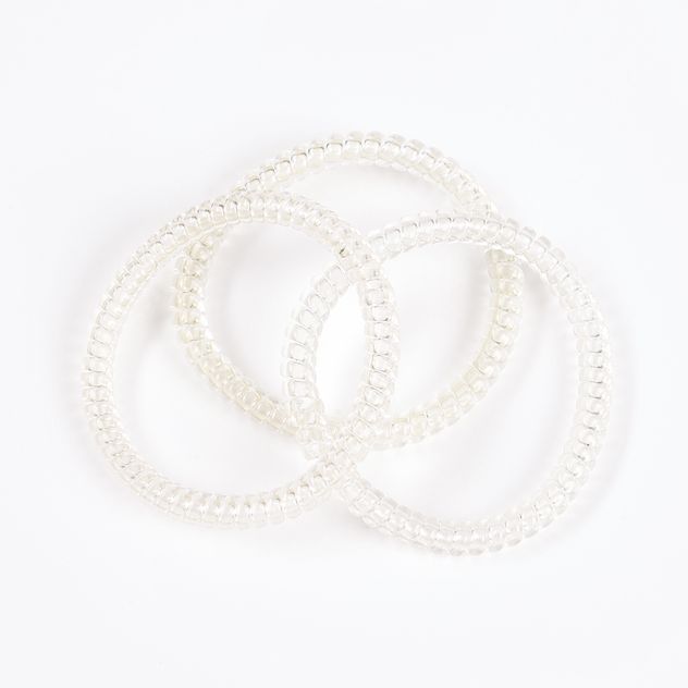 Set 3 elastice albe