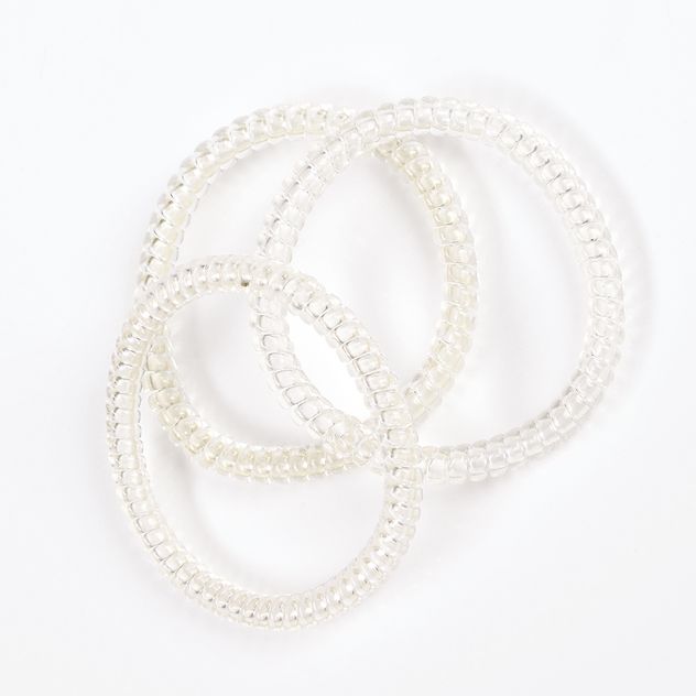 Set 3 elastice albe