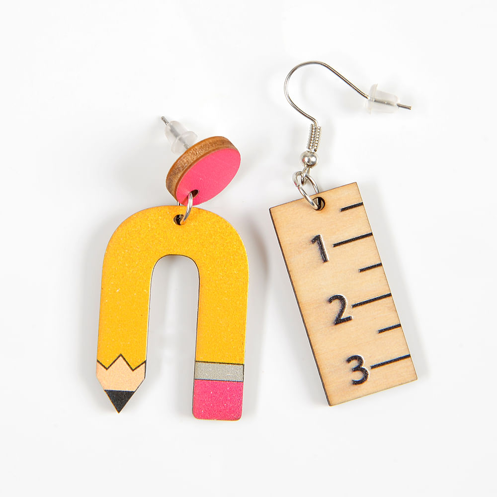 Cercei creion si centimetru - 2 | YEO