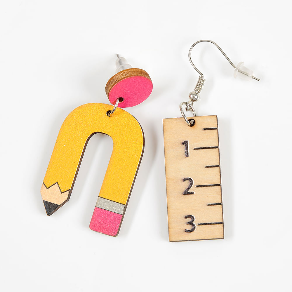 Cercei creion si centimetru - 3 | YEO