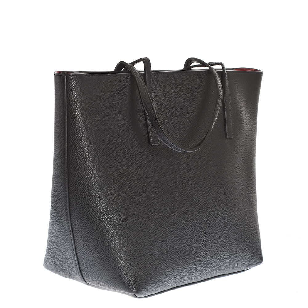 Geanta neagra cu portofel rosu - 1 | YEO