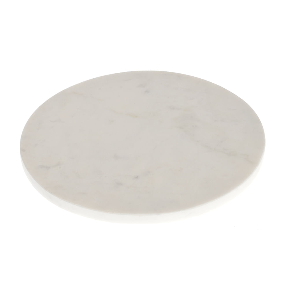 Tava rotunda din marmura alba 28 cm - 2 | YEO