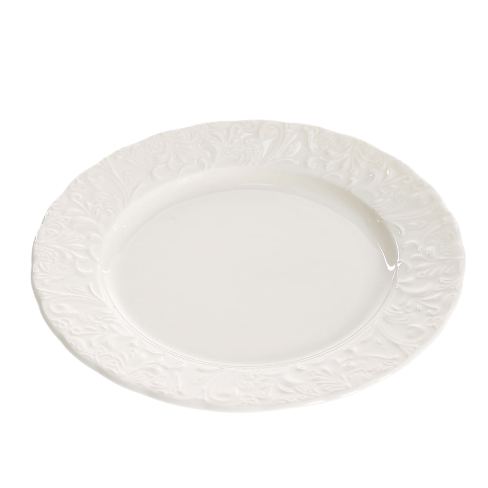 Farfurie alba din portelan 21 cm