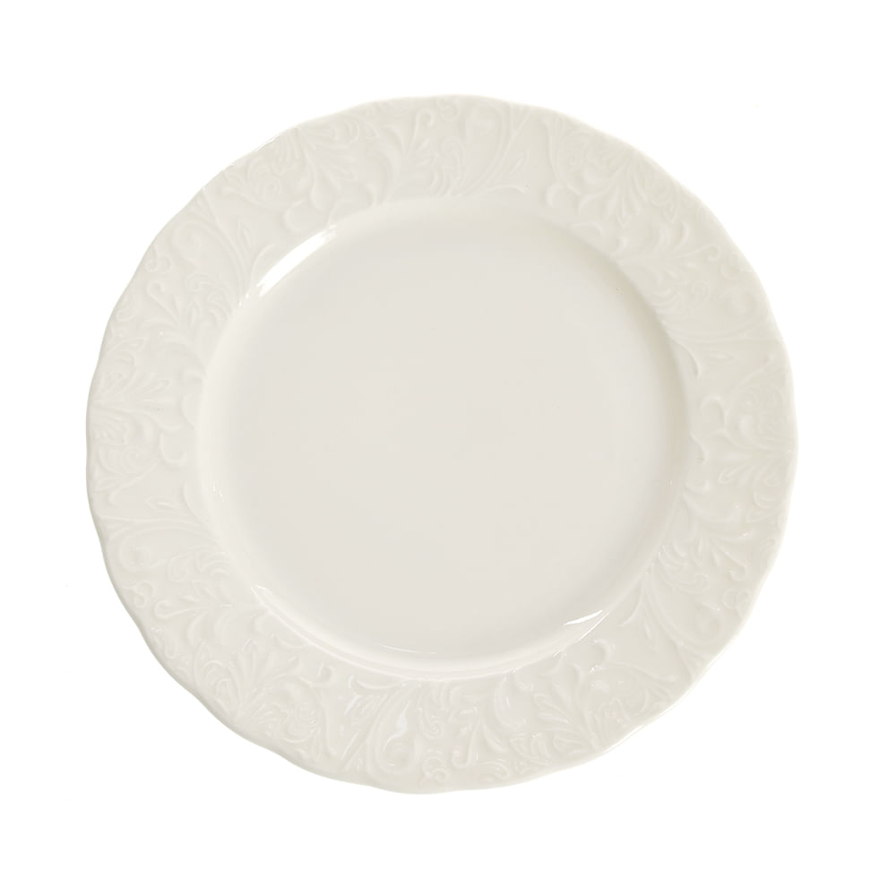 Farfurie alba din portelan 21 cm - 3 | YEO