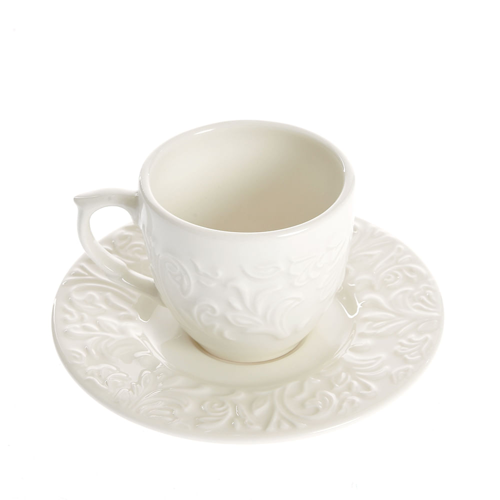 Set ceasca cu farfurie din portelan - 1 | YEO