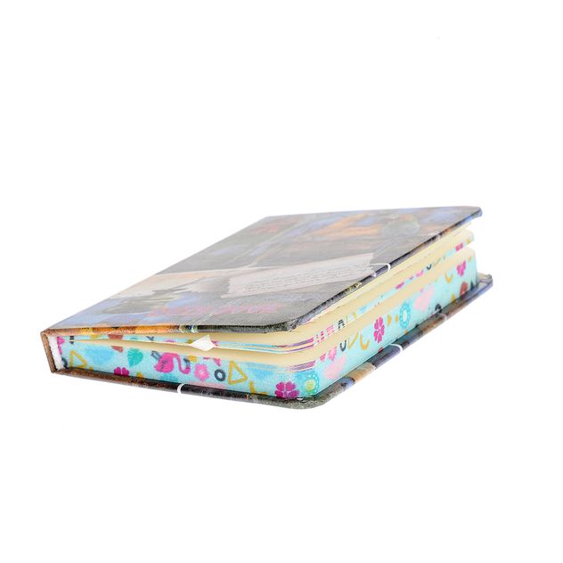 Agenda cu imprimeu papagali 10.5 cm