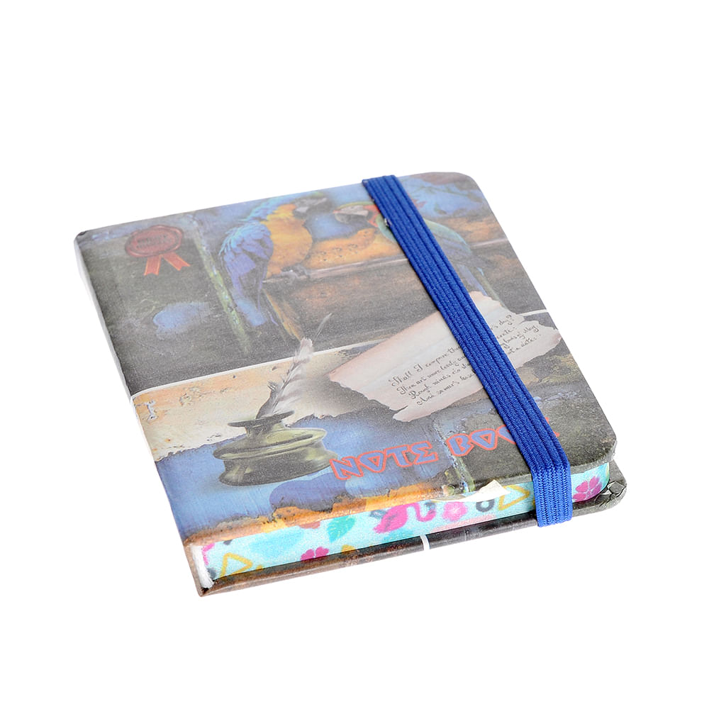 Agenda cu imprimeu papagali 10.5 cm - 2 | YEO