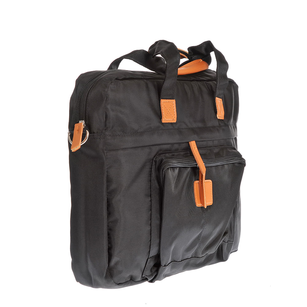 Geanta neagra cu buzunar frontal pentru laptop - 1 | YEO