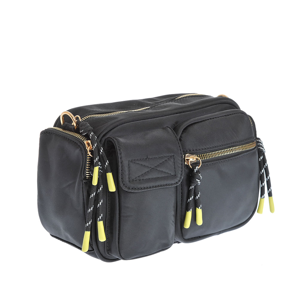 Geanta neagra de umar cu buzunare multiple - 1 | YEO