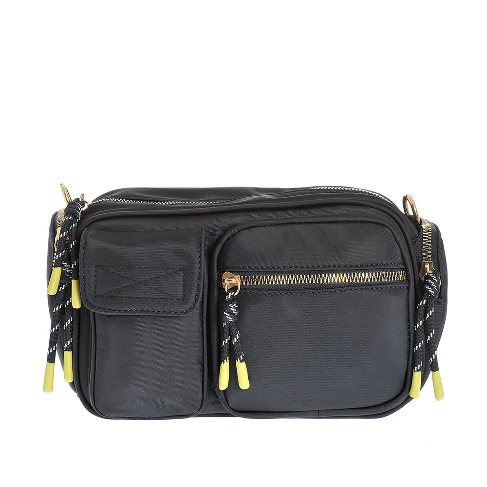 Geanta neagra de umar cu buzunare multiple - 2 | YEO