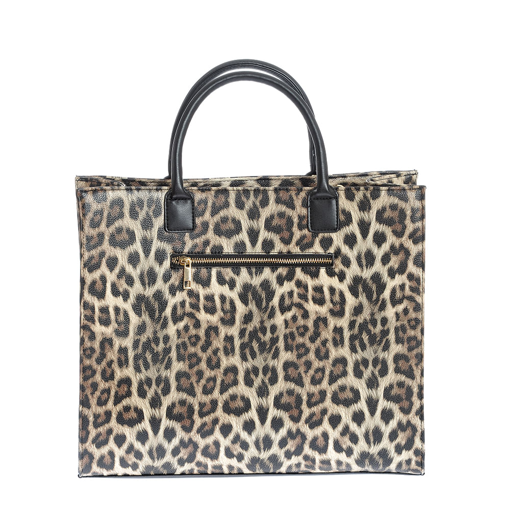 Geanta de umar cu model animal print - 3 | YEO