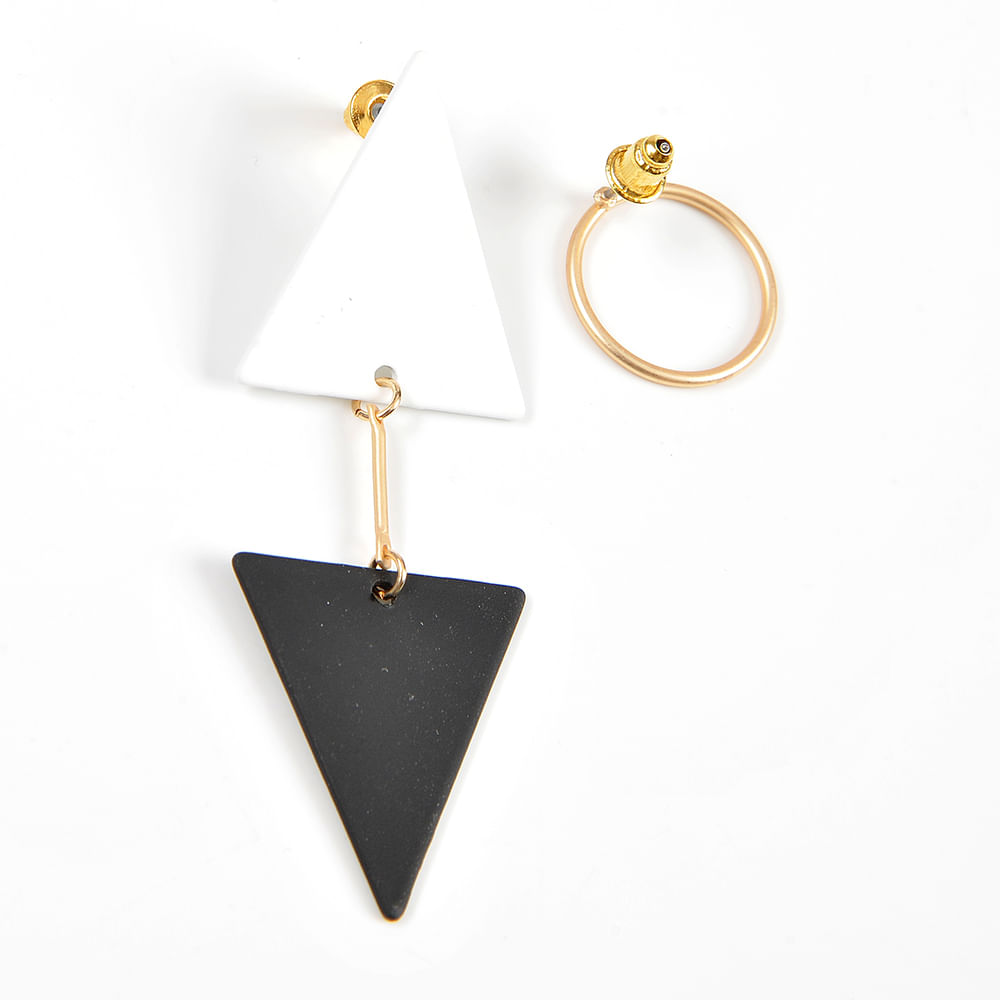 Cercei metalici cu forme geometrice - 2 | YEO