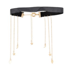 Chocker negru cu stele