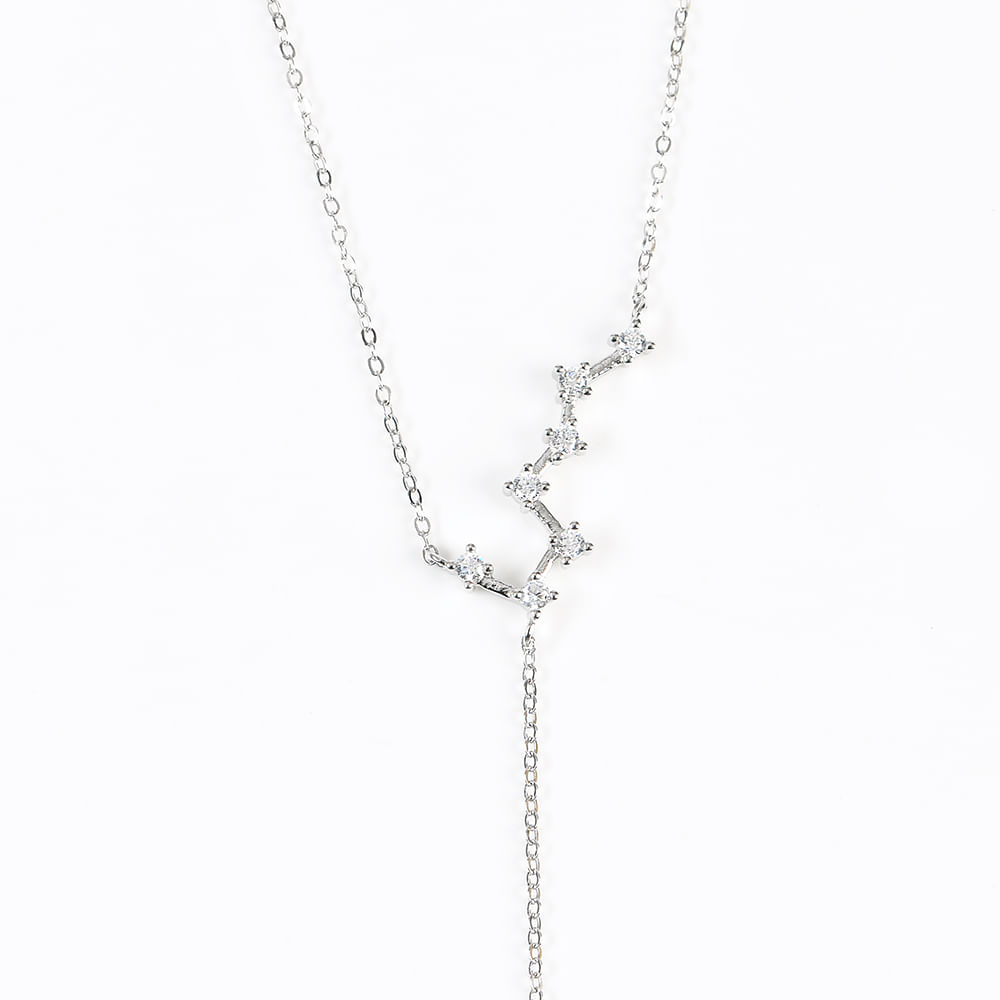 Colier din argint cu pietre zirconice - 1 | YEO