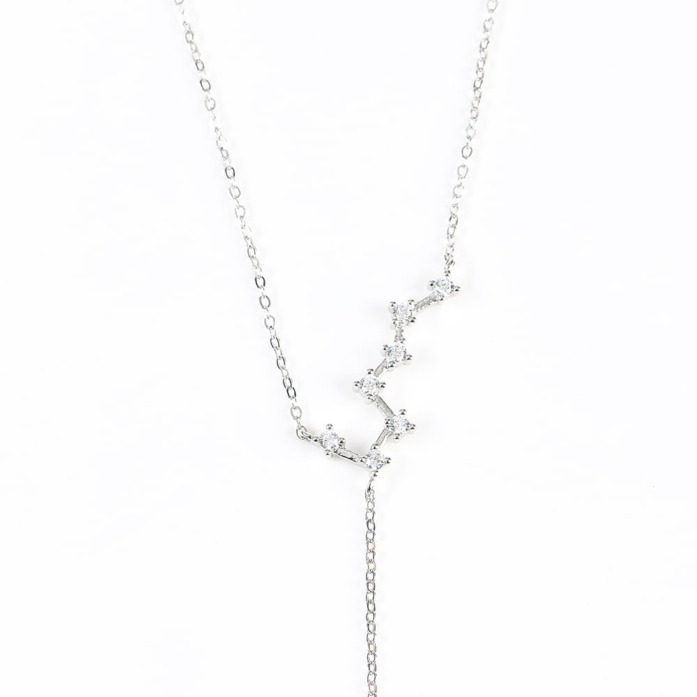 Colier din argint cu pietre zirconice - 2 | YEO