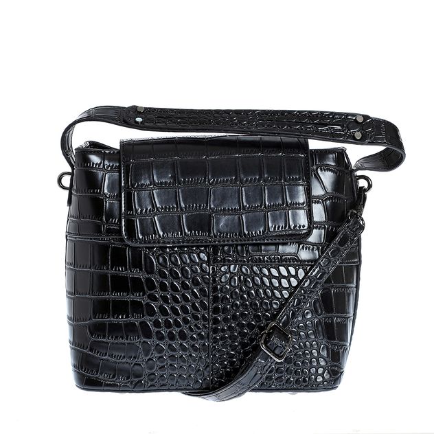 Geanta neagra de umar cu maner fix