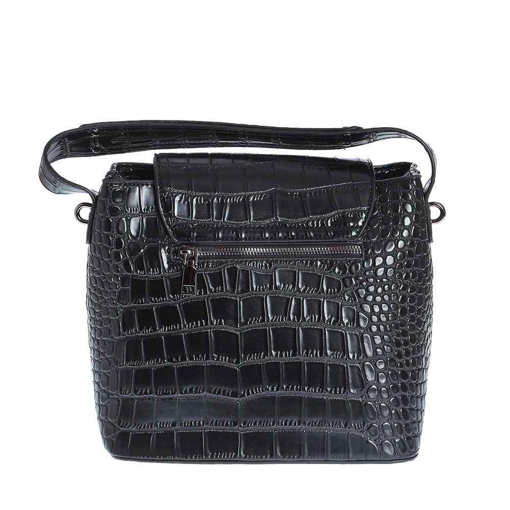 Geanta neagra de umar cu maner fix - 2 | YEO