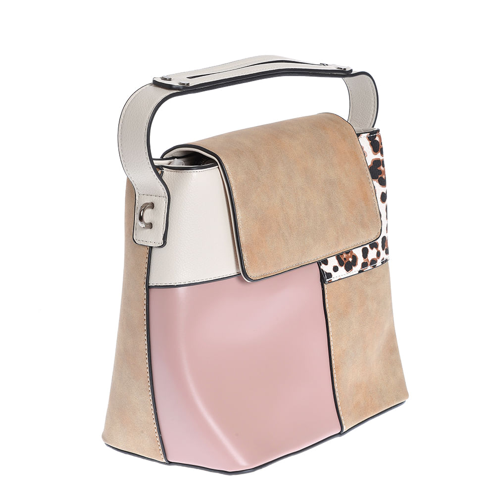 Geanta patchwork moderna cu bareta detasabila - 1 | YEO