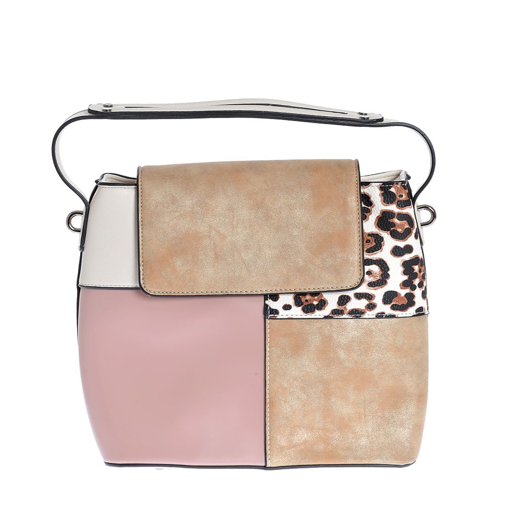 Geanta patchwork moderna cu bareta detasabila - 3 | YEO