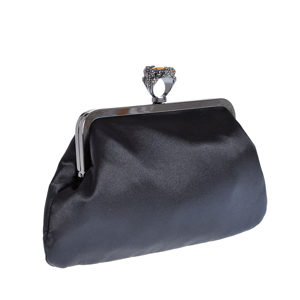 Geanta plic neagra cu inel - 1 | YEO