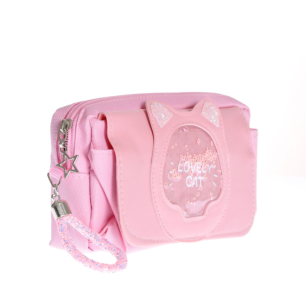Penar roz cu fermoar Lovely Cat - 1 | YEO