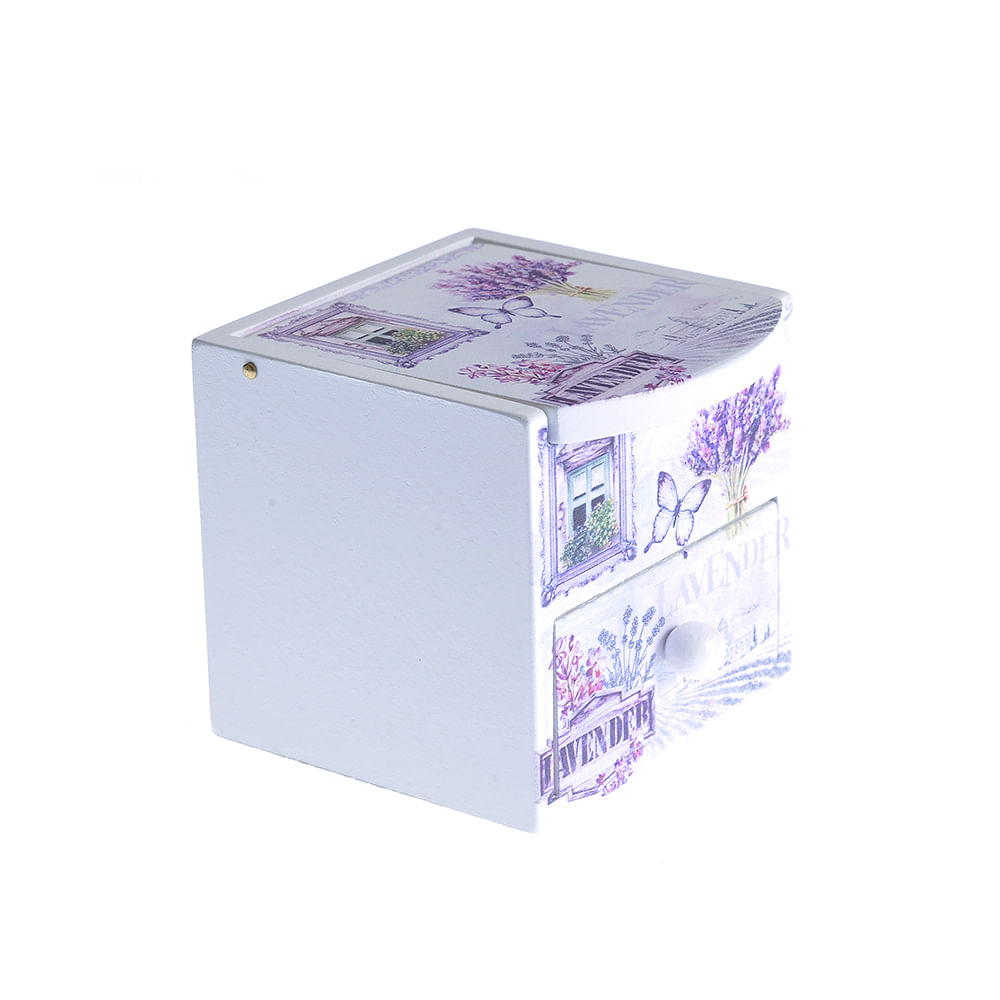 Cutie de bijuterii cu lavanda 8 cm - 1 | YEO