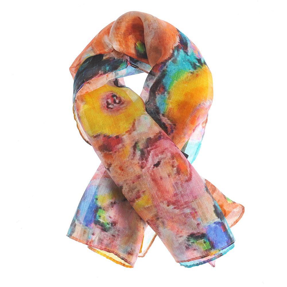 Esarfa matase multicolora - 3 | YEO